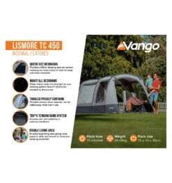 Vango Lismore TC 450 Package Familienzelt -Camping-ausrüstung Verkaufsgeschäft 8057497 1280x1280
