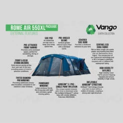 Vango Rome Air 550XL Package Familienzelt -Camping-ausrüstung Verkaufsgeschäft 8061030 1280x1280