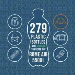 Vango Rome Air 550XL Package Familienzelt -Camping-ausrüstung Verkaufsgeschäft 8061032 1280x1280