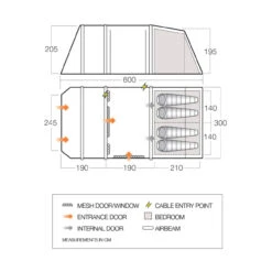 Vango Joro Air 450 Sentinel Eco Dura Package Familienzelt -Camping-ausrüstung Verkaufsgeschäft 8061079 1280x1280