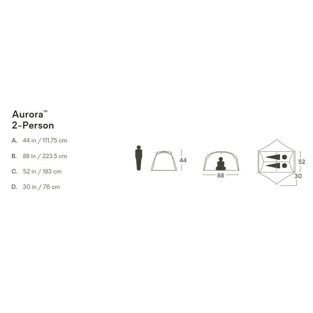 NEMO Equipment Aurora 2P Trekkingzelt Inklusive Unterlage 4 NEMO Equipment Aurora 2P Trekkingzelt Inklusive Unterlage – Bild 2