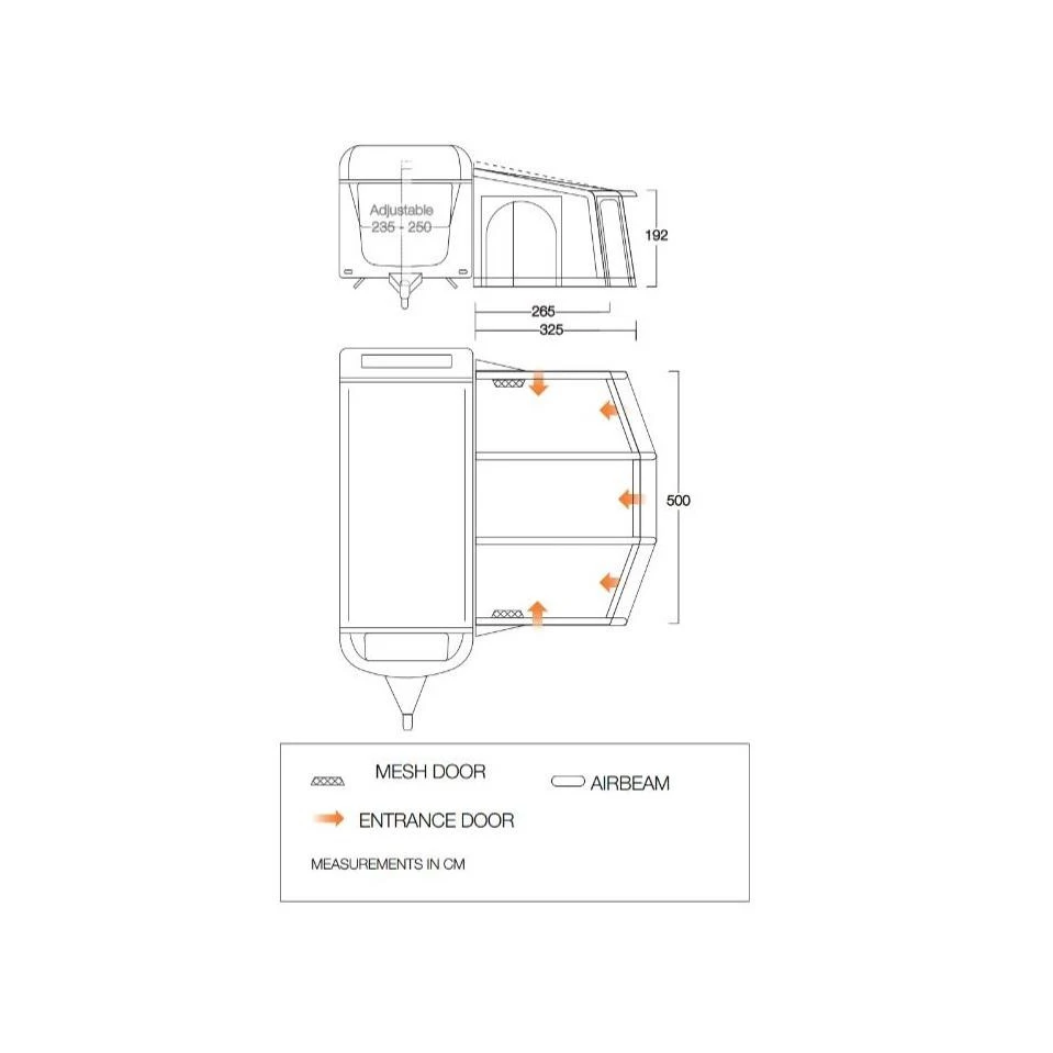 Vango Tuscany Air 500 Elements ProShield Wohnwagenvorzelt 4 Vango Tuscany Air 500 Elements ProShield Wohnwagenvorzelt – Bild 2