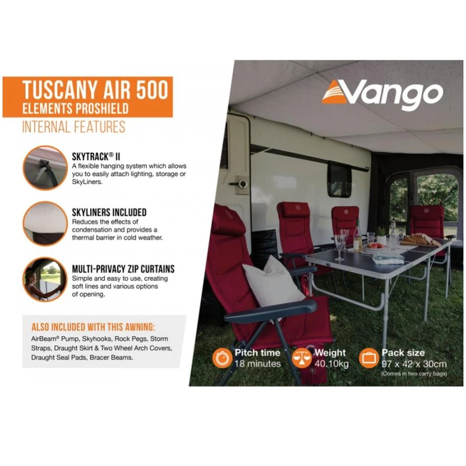 Vango Tuscany Air 500 Elements ProShield Wohnwagenvorzelt 7 Vango Tuscany Air 500 Elements ProShield Wohnwagenvorzelt – Bild 5