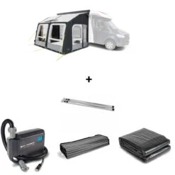 Dometic SET Rally AIR Pro 390 S Inkl. Teppich, Unterlage, Andruckstangenset Und Elektrischer Pumpe